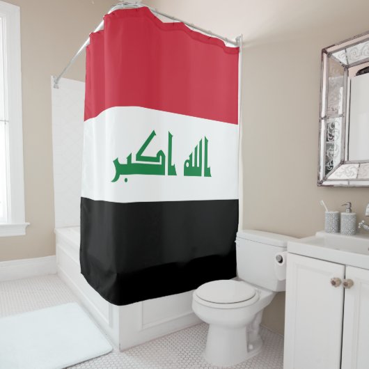 イラク国旗 シャワーカーテン (インサイチュ)