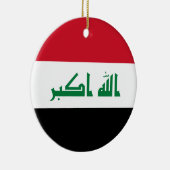 イラク国旗 セラミックオーナメント (右)