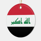 イラク国旗 セラミックオーナメント (左)