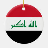 イラク国旗 セラミックオーナメント (裏面)