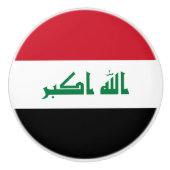 イラク国旗 セラミックノブ (正面)