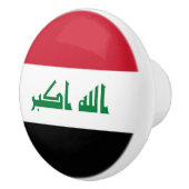 イラク国旗 セラミックノブ (右)