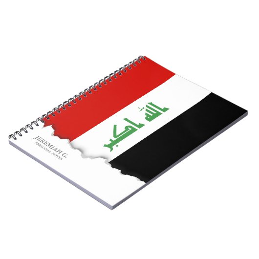 イラク国旗 ノートブック (左側)