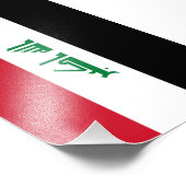 イラク国旗 フォトプリント            (角)