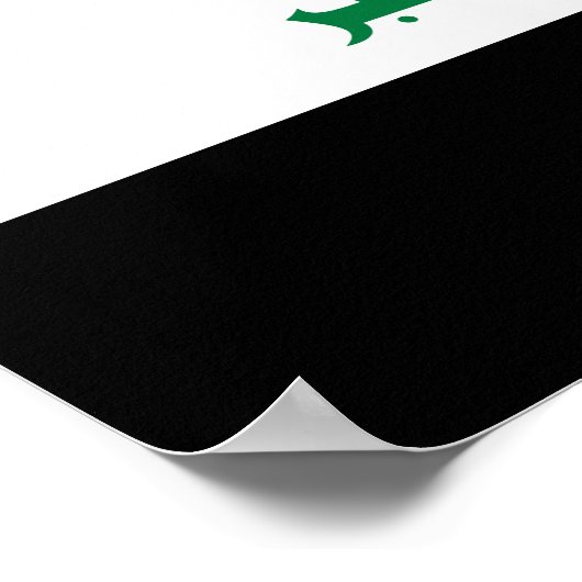 イラク国旗 ポスター (角)