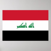 イラク国旗 ポスター (正面)
