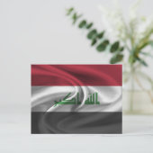 イラク国旗 ポストカード (スタンド正面)