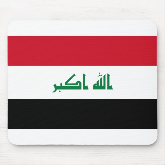 イラク国旗 マウスパッド (正面)