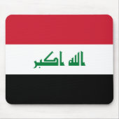 イラク国旗 マウスパッド (正面)