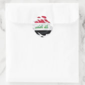 イラク国旗 ラウンドシール (バッグ)