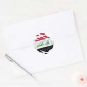 イラク国旗 ラウンドシール (封筒)