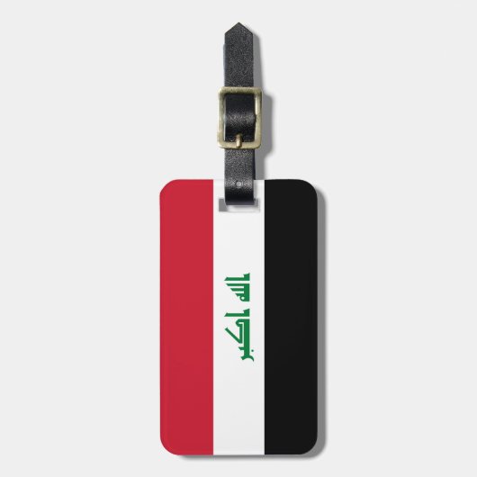 イラク国旗 ラゲッジタグ (正面縦)