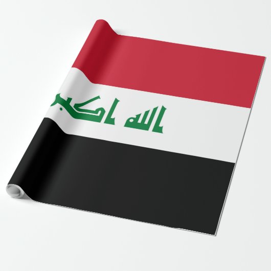 イラク国旗 ラッピングペーパー (アンロールド)