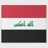 イラク国旗 ラッピングペーパー (フラット)