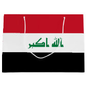 イラク国旗 ラージペーパーバッグ (正面)