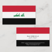 イラク国旗 名刺 (正面/裏面)