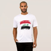 イラク国旗 Tシャツ (正面フル)