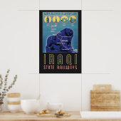 イラク国鉄 1930年代 ヨーロッパからイラクへのヴィンテージ ポスター (キッチン)