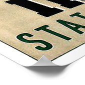 イラク州鉄道、バドウイン、ヴィンテージ旅行 ポスター (角)