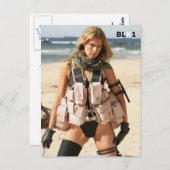 イラク戦争はがき – 水着モデルVJ7T5810 ポストカード (正面/裏面)