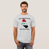 イラク戦争は終わった Tシャツ (正面フル)
