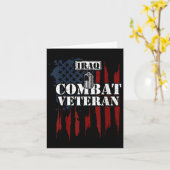 イラク戦争_イラク戦闘退役軍人-退役軍人ことわざ カード (黄色い花)