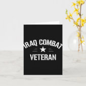 イラク戦闘ベテラン -  カード (黄色い花)