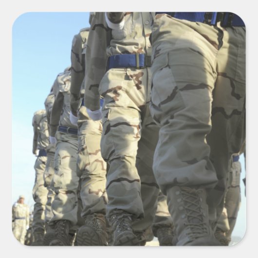 イラク空軍の新兵の行進 スクエアシール (正面)