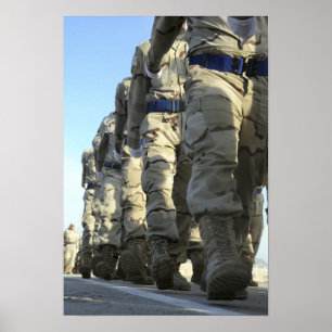 イラク空軍の新兵の行進 ポスター