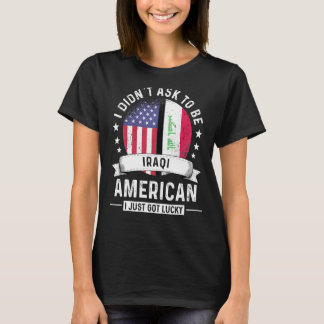 イラク系アメリカ人の愛国ユーモア国旗 Tシャツ
