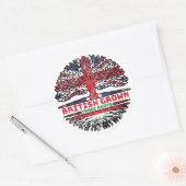 イラク英国統一されたイギリスの木の根 ラウンドシール (封筒)