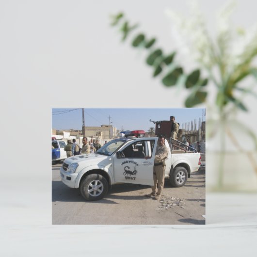 イラク警察 ポストカード (スタンド正面)