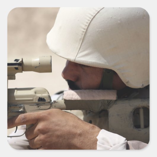 イラク軍巡査部長のダウンレンジ スクエアシール (正面)