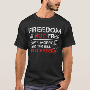 イラク退役軍人OIF OEF米国軍隊イラク自由 Tシャツ