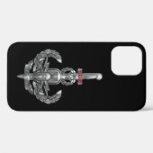 イラク駐留爆発物処理隊退役軍人 Case-Mate iPhoneケース (裏面 (横))