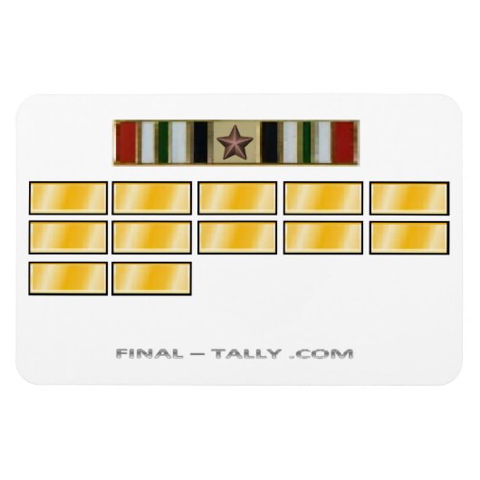 イラク12ヶ月の展開時間MAGNET 1 ICS マグネット (横)