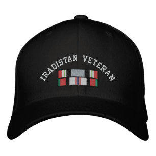 イラク・アフガニスタン退役軍人 刺繍入りキャップ