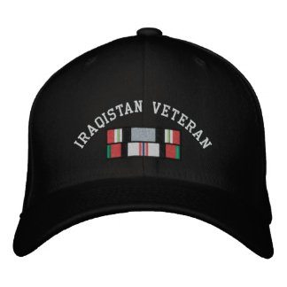 イラク・アフガニスタン退役軍人 刺繍入りキャップ