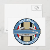 イラク・キャンペーンCIB ポストカード (正面/裏面)