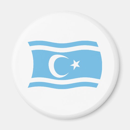 イラク・トルクメン国旗の磁石 マグネット (正面)