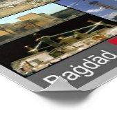 イラク – バグダッドモザイク –  ポスター (角)