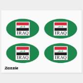 イラク 楕円形シール (シート)