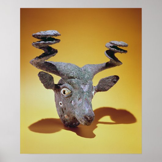 イラク、紀元前2000年からブルの頭 ポスター (正面)