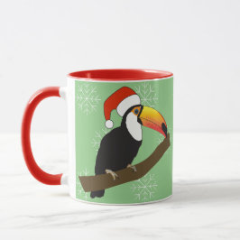 イラシマオオハシ クリスマス スノーフレーク マグカップ