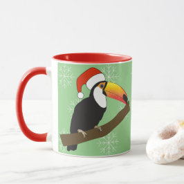 イラシマオオハシ クリスマス スノーフレーク マグカップ