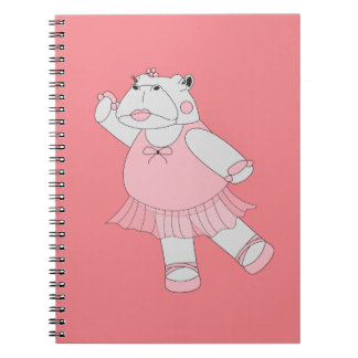 イラシマ バレリーナ ヒッポ ピーチ ノートブック