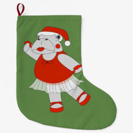 イラシマ バレリーナ ヒポ - クリスマス スペシャル ラージクリスマスストッキング
