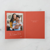 イラストのサンタのワークショップ シーズンカード (内部)