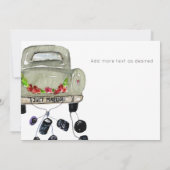 イラストの感謝を伝える結婚式 フォト コラージュ カード (裏面)