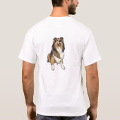 イラストシェルティー Tシャツ (裏面)